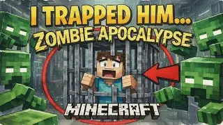 Surviving a ZOMBIE APOCALYPSE in Minecraft PE (Pocket Edition)😱