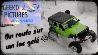 On roule sur un lac gel&eacute; avec notre Crawler, cam&eacute;ra embarqu&eacute;e et drone en Auvergne