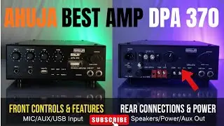 Ahuja DPA-370 Best PA Amplifier | आहूजा DPA-370 सबसे बेहतरीन PA एम्प्लीफायर 🎶🔊#uniquedjvlog #ahuja 