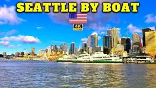 SEATTLE WATERFRONT Ferry Ride 🚢 | Scenic Boat Tour in 4K UltraHD 2026