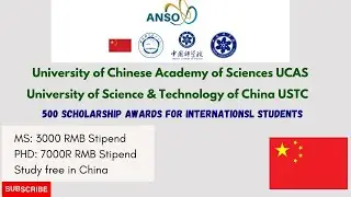 ANSO Scholarship/ Study in China/ High Paid Scholarship/How to Apply for this Scholarship