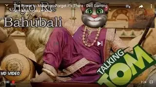 Talking tom funny song--gali gali teri rah chali jio re bahubahli BAHUBALI 2