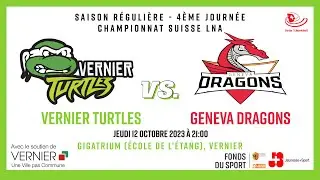 TCHOUKBALL - CHAMPIONNAT SUISSE LNA 2023 - 2024 : Vernier Turtles vs. Geneva Dragons - 12.10.2023
