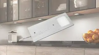 Cinakira 12v LED Under-Unit Lights Silver Flat Kitchen Cupboard Closet Lighting  With Touch Dimmer