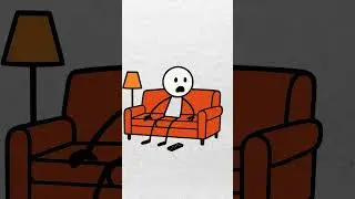 Stick Figure Can&rsquo;t Find the Remote | Funny Animation #stickfigure #funnyanimation #cartooncomedy
