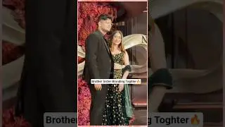 #shivangijoshi with Bhai #samarthjoshi Toghter At #nupursanon & #stebinben #weddingreception #yrkkh