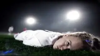 UK ad shows person collapsing on the field (trying to normalize athletes collapsing on the field)