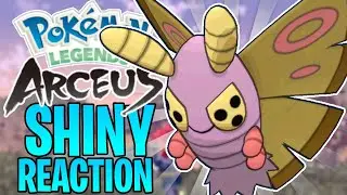 Shiny Dustox Reaction in Mass Outbreak - Pokemon Legends Arceus #Shorts