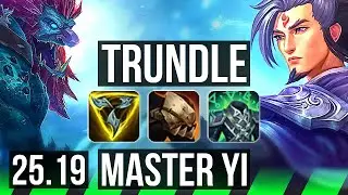 TRUNDLE vs MASTER YI (JGL) | Dominating | NA Master | 25.19