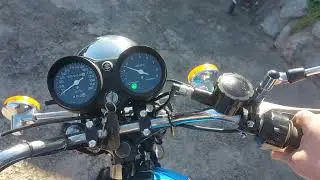 Suzuki GT500 Warm start