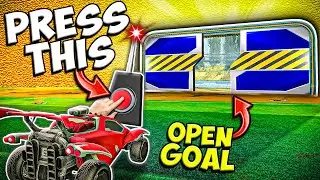 Rocket League, but the goal is only opened with THIS button