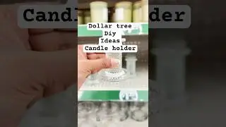 Dollar tree diy ideas candle holder decor #trending #diy #dollartree #youtubeshorts #candleholder