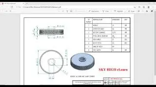 #65 Helical gear generation in solid edge | How to create helical gear in solid edge