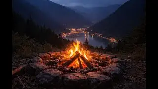 Trabzon Uzungöl’de Akşam Ateşi🔥| Orman Sesleriyle Huzurlu Kamp Ambiyansı (1 Saat) 🔥Trabzon – Uzungöl