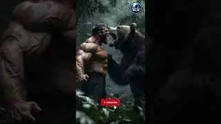 GIANT POWERFUL MAN VS WILD BEAR | Jungle Fight | Ultimate Strength Battle