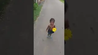 baby girl jinuthi ##running on the road##paradise of sri lanka.