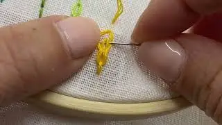 Hungarian braided chain stitch - Embroidery stitches