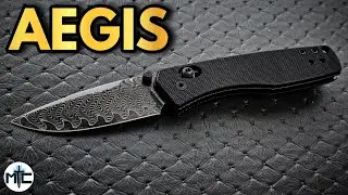 Shadow Damascus? - Kizer Aegis Folding Knife - Overview and Review 