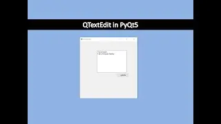QTextEdit in PyQt5