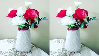 Foam Sheet Flower Pot | Flower Pot Making | Diy Room Decor | Home Decor Ideas | Foam Sheet Craft