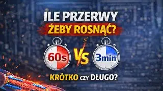 Ile przerwy między seriami, żeby ROSNĄĆ? 60 s vs 3 min (co mówią badania)