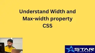 Understand width and max-width properties CSS