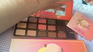 Палетка теней от Too Faced Sweet Peach, обзор и свотчи