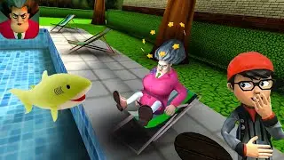 Scary Teacher 3D - NEW UPDATE - New Level - SUN-BATH DISASTER - Android & iOS GamesPlay