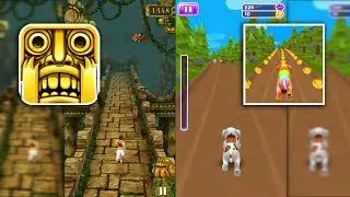 Temple Run Vs Dog Run - Pet Dog Simulator Gameplay - Endless Run Android Gameplay