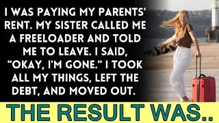 My sister accused me of being a freeloader and threw me out, despite the fact that I pay the rent.