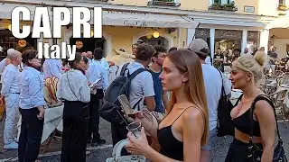 🇮🇹 CAPRI PARTY TIME in Famous Piazzetta, Italy 🍾 4K