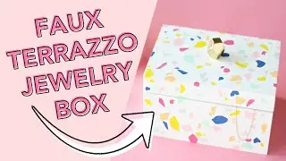 DIY Faux Terrazzo Jewelry Box - Featuring Delta Ceramcoat Acrylic Paint