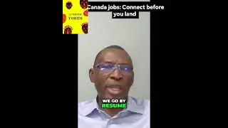 Planning to move to Canada? Start your job search before you arrive | Dr. Djedouboum #viralshorts