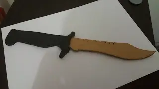 Making of: Cardboard CS GO Bowie Knife