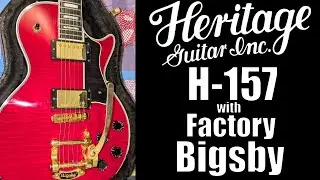 Heritage H 157 in Trans Cherry with Factory Bigsby