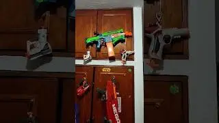 Parte de la colecci&oacute;n de lanzadoras de  #nerf #xshot #dartzone y algunas otras marcas