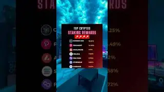 Top crypto staking rewards 🚀 #shorts