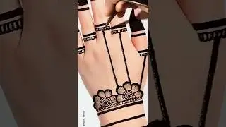 करवाचौथ स्पेशल_stylish back hand mehndi design#mehndi #henna#artist#navratri #2025#trending #best