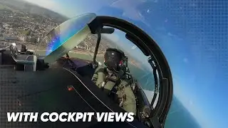 Потрясающая демонстрация истребителей Eurofighter Typhoon с видом на кабину пилотов — авиасалон E...