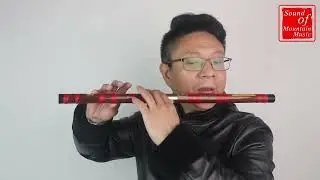 Quality Chinese Bitter Bamboo Flute Dizi Instrument with Accessories 2 Sections 笛子