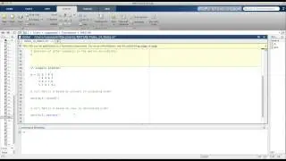 MATLAB Video 14: sort and sortrows function