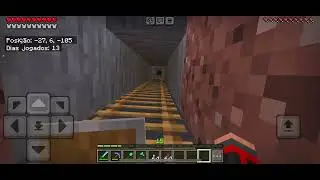 Eu e meu amigo fazendo uma base secreta no Minecraft