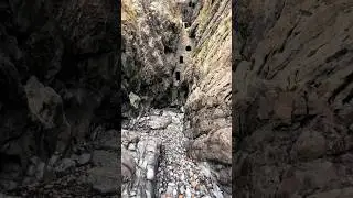 Man made cave that&rsquo;s hidden in the cliffs 🏴󠁧󠁢󠁷󠁬󠁳󠁿 #outdoors #hiking #hiddengems