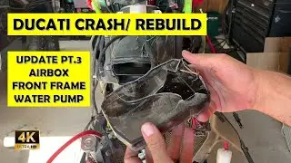 Ducati V4 Crash/Teardown Pt.3 | Front Frame | Airbox | Water Pump