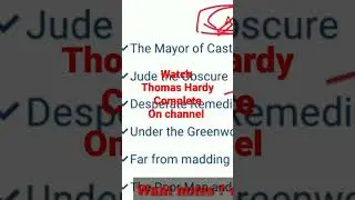 Thomas Hardy Complete works