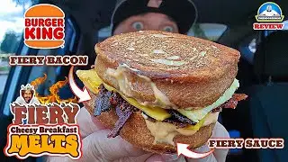 Burger King&reg; Fiery Bacon Cheesy Breakfast Melt Review! 🔥🥓🧀🫠 | The BEST Version? | theendorsement