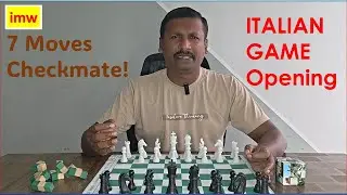 7 Moves Quick Checkmate in the Italian Game! | Beginners Must Know Trap | Opening Trap | imw