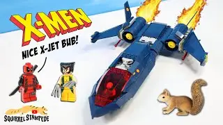 LEGO Marvel X-Men X-Jet Build Review with 90's Wolverine Rogue & Cyclops Minifigures!