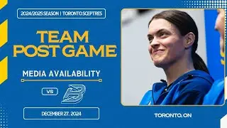Dec. 27, 2024 - BOS at TOR - Toronto Sceptres Post Game