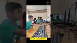 💻 Computer Lab at Avishkar English School👦👧 Students learning with focus and curiosity. #computerlab